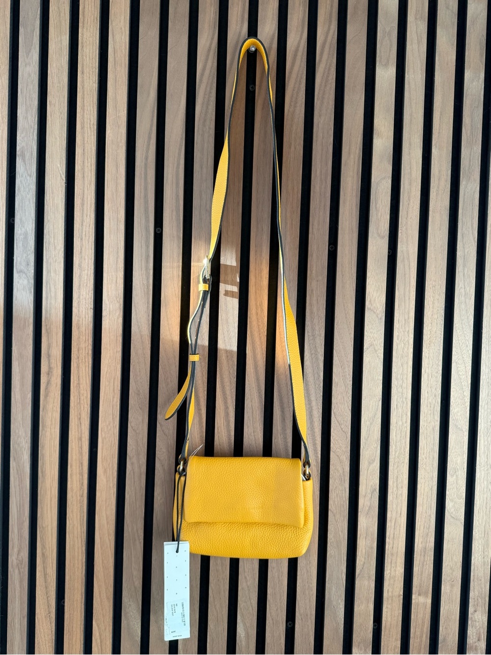 Aimee Kestenberg Yellow Crossbody Shoulder Bag - Sleek Everyday Style mini